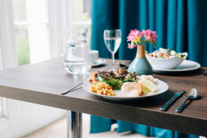 healthy fresh food on a table 