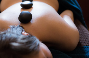 hot stones massage on spa day