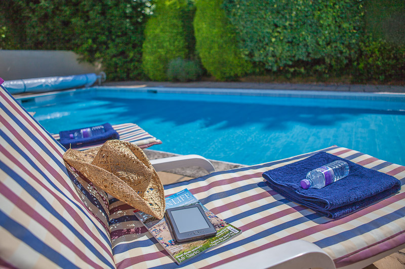 swimming pool in sunshine on spa break